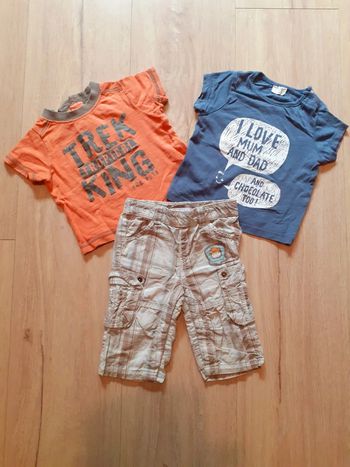 2 tee-shirt + 1 pantalon - 3 mois