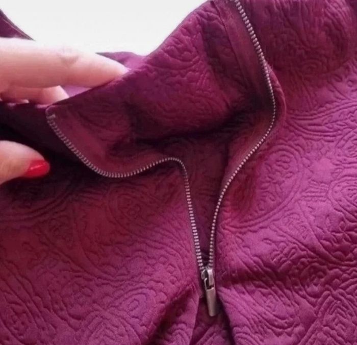 Blouse épaisse bordeaux - photo numéro 8
