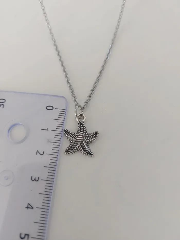 Collier acier inoxydable pendentif étoile