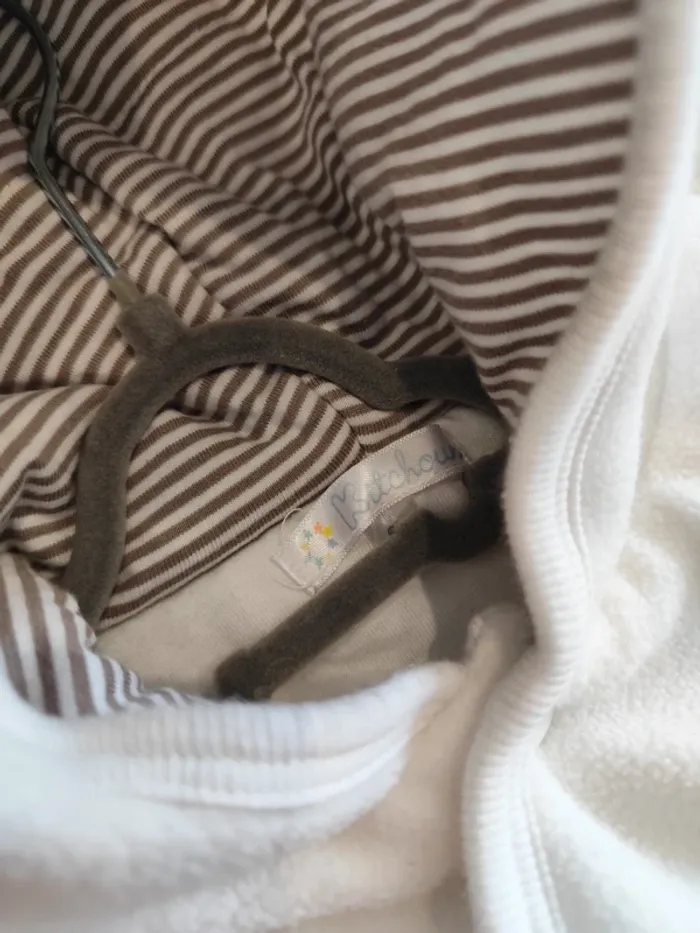 Combinaison polaire intégrale blanche 9M mixte motifs éléphants - photo numéro 5