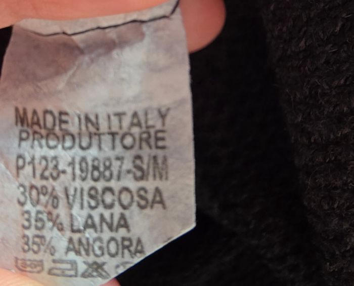 Pull laine noir L - photo numéro 4