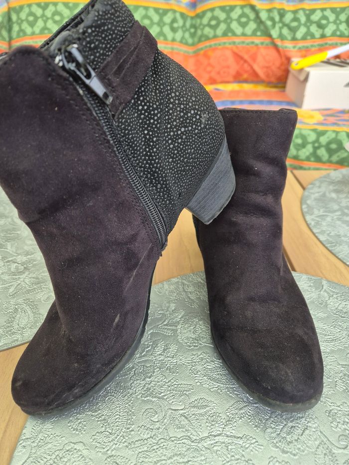 Bottines  daim - photo numéro 2