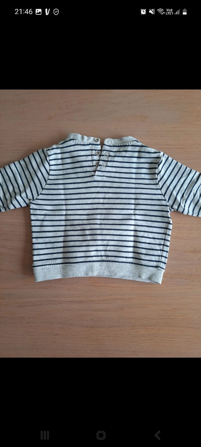 Sweat molletonné 6 mois - photo numéro 3