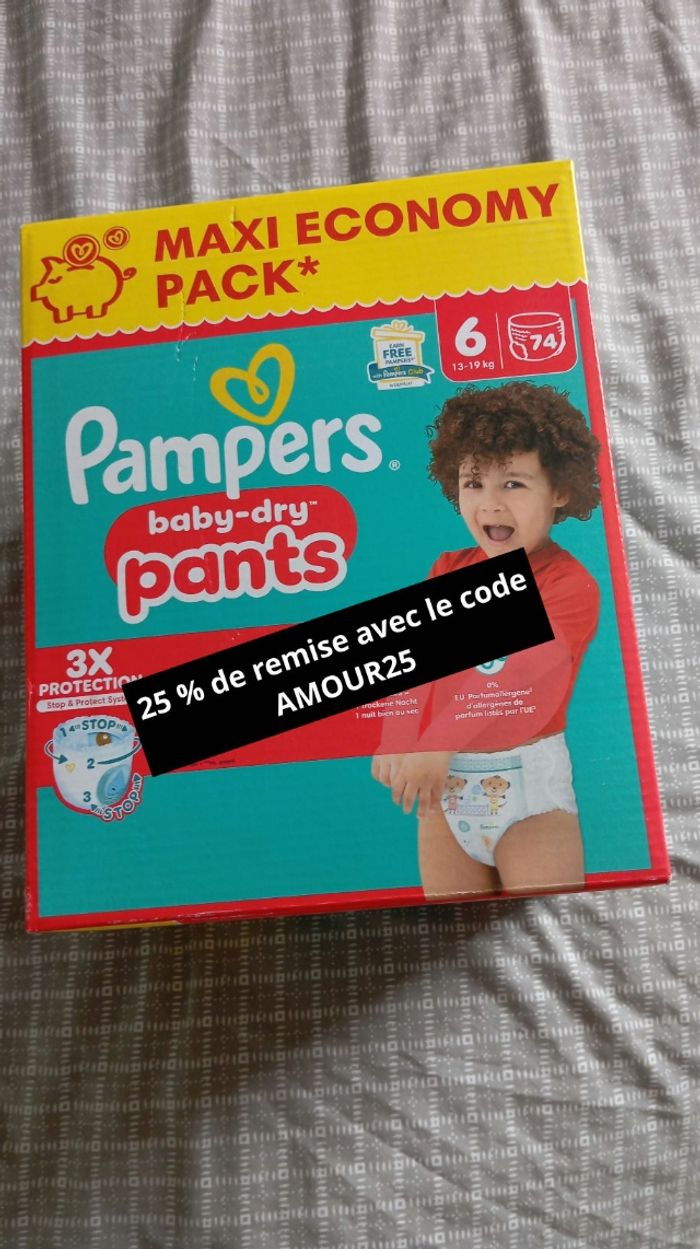 Pampers taille 6 pants neuf jamais ouvert