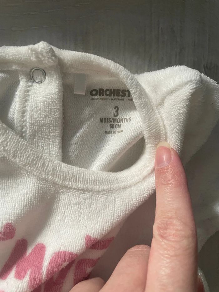 Lot de 2 pyjamas taille 3 mois marque Orchestra - photo numéro 10