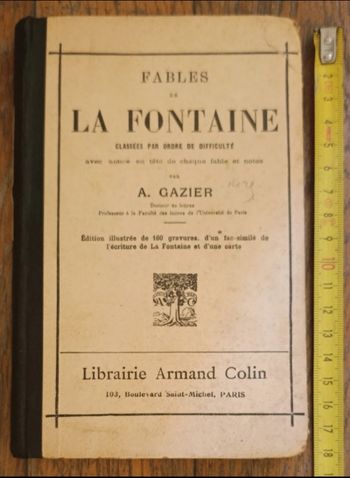 Livre ancien Les fables de la Fontaine 1938