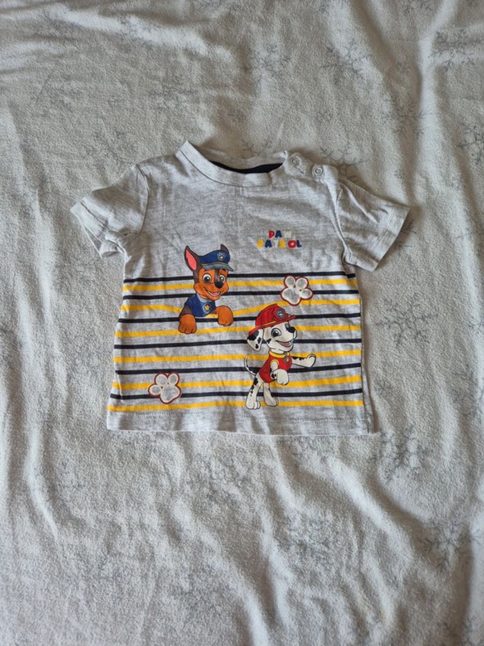 T shirt paw patrol 68cm =6 mois