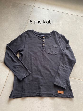 Tee shirt kiabi 8  ans noir