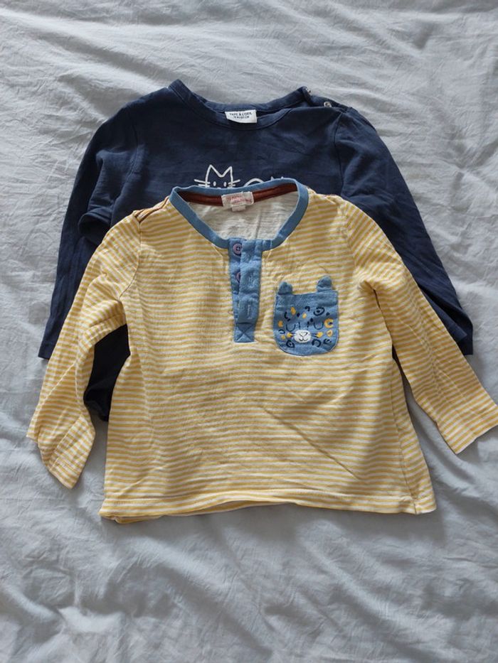 Lot 2 t-shirt manches longues 18 mois (Tape à l'œil et DPAM)