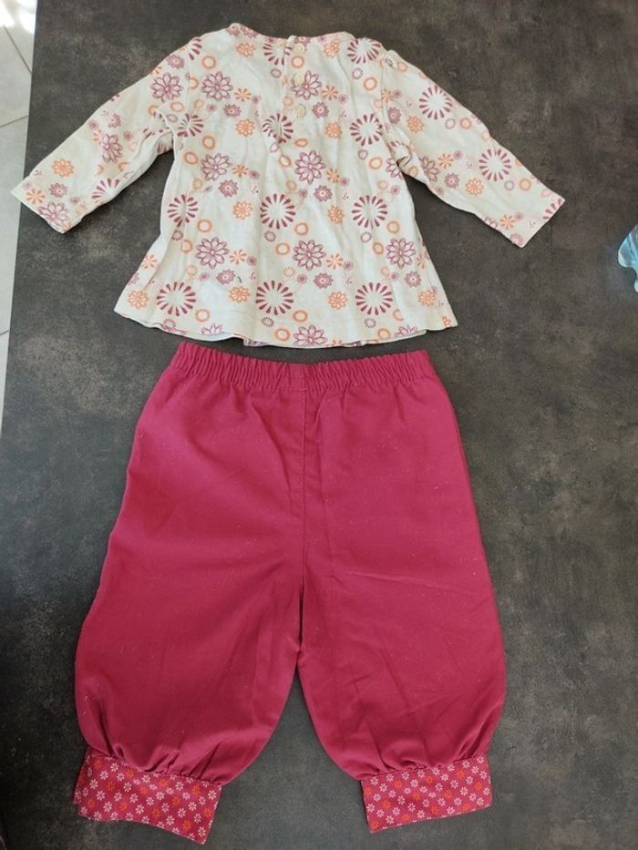 Ensemble bébé fille 6mois. T-shirt + pantalon - photo numéro 4