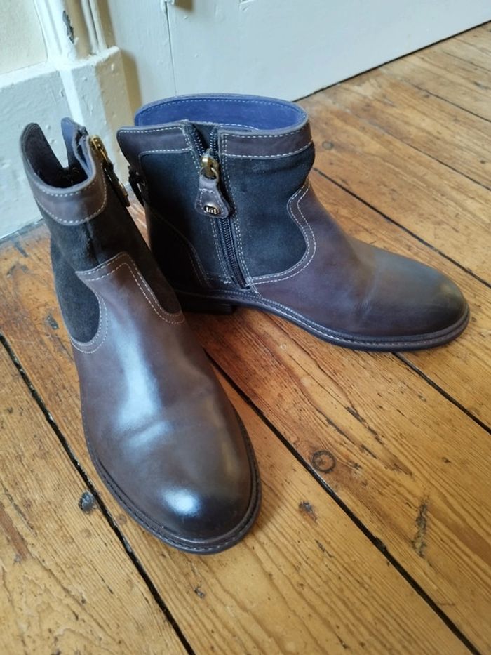Bottines cuir marron 32 - photo numéro 2
