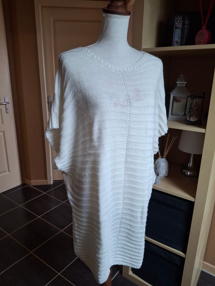 Robe pull tunique blanche - photo numéro 2