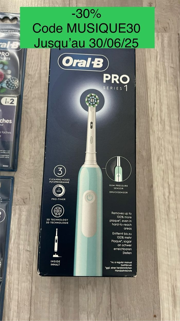 Brosse à dent électrique pro1 + 2 brossettes - photo numéro 2