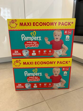 188 Couches Pampers Pants Baby Dry Taille 4 