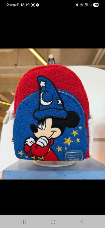 Sac a dos fantasia disneyland paris 