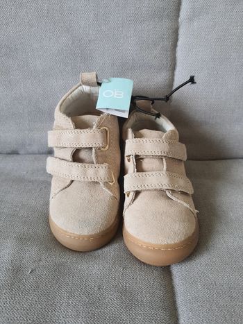 Baskets montantes en cuir Obaïbi pointure 23 neuf avec étiquettes