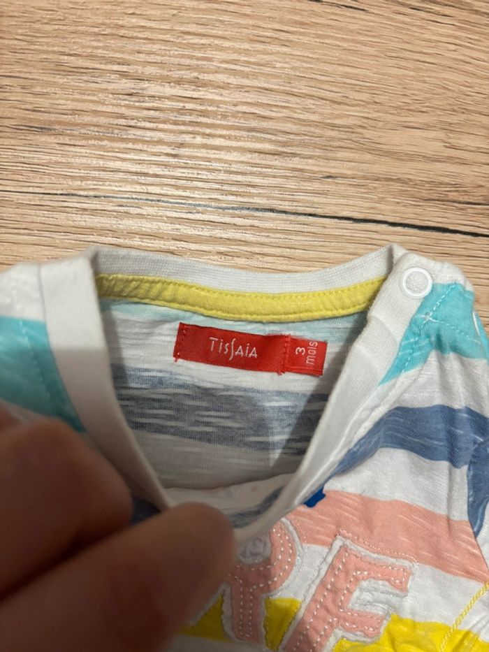 Lot 4 T-shirts et 2 polos manches courtes 3 mois - photo numéro 19