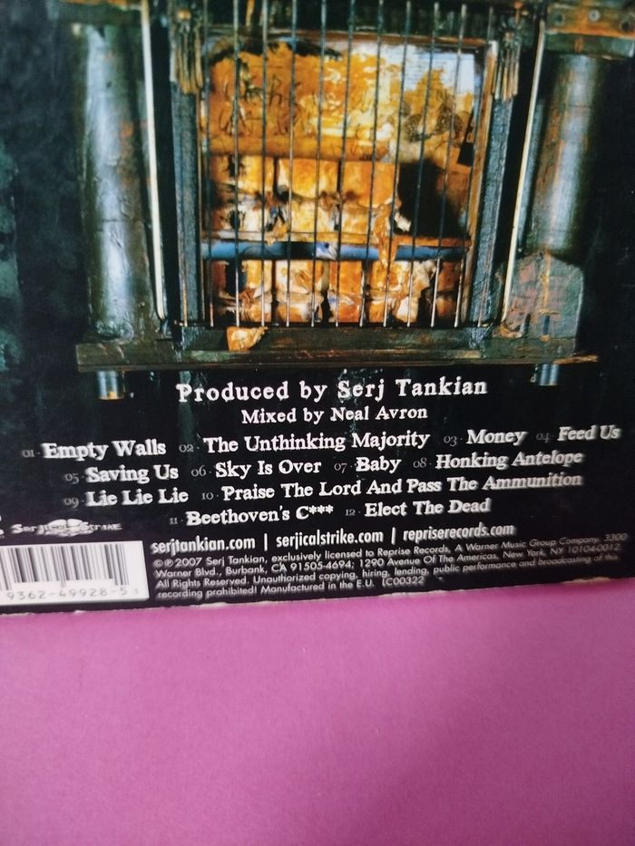 Serj Tankian - Elect the dead - CD - photo numéro 7