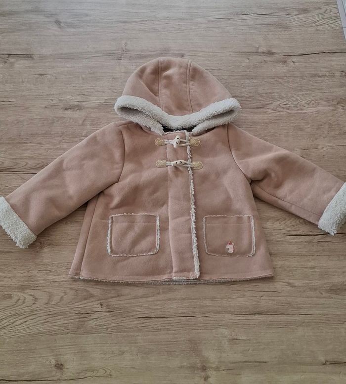 Manteau en suédine fourré