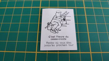 Carte chance C'est l'heure du casse-croûte jeu de société Défense d'afficher Gay-Play #C02