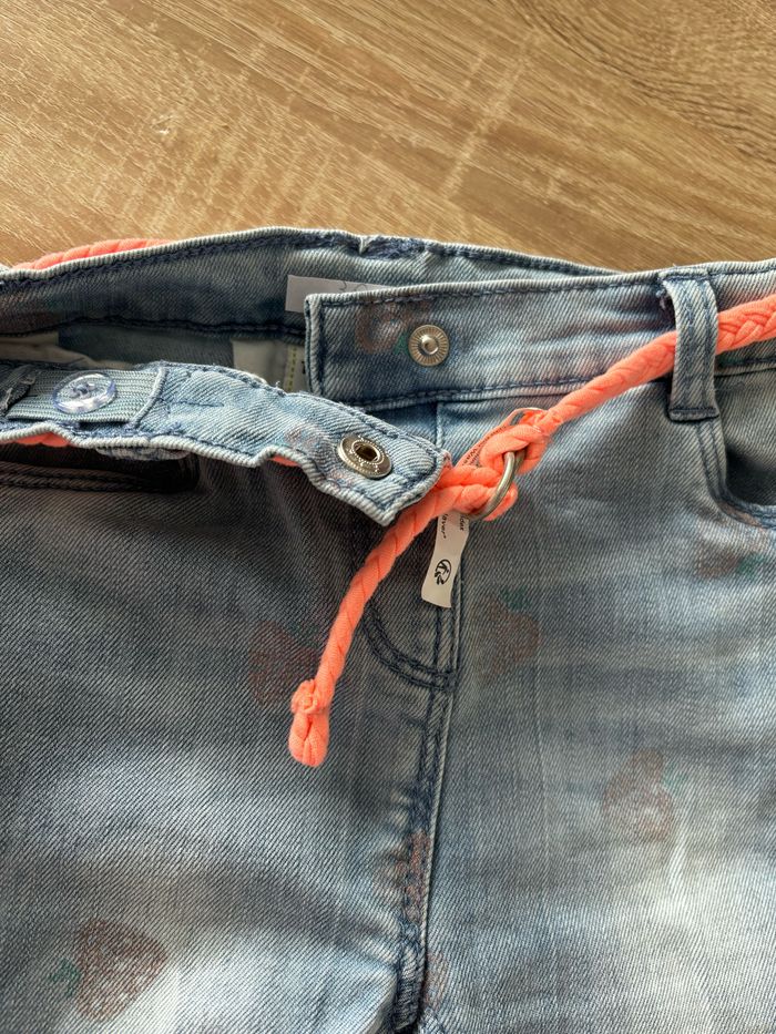 Jean bleu fraise TAPE À L’œil t.18m - photo numéro 3