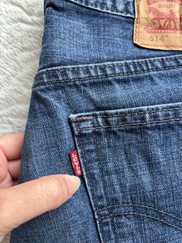 Jean Levi’s 514 homme M/40 L30 droit regular straight relaxed 100% coton bleu Mexique - photo numéro 3