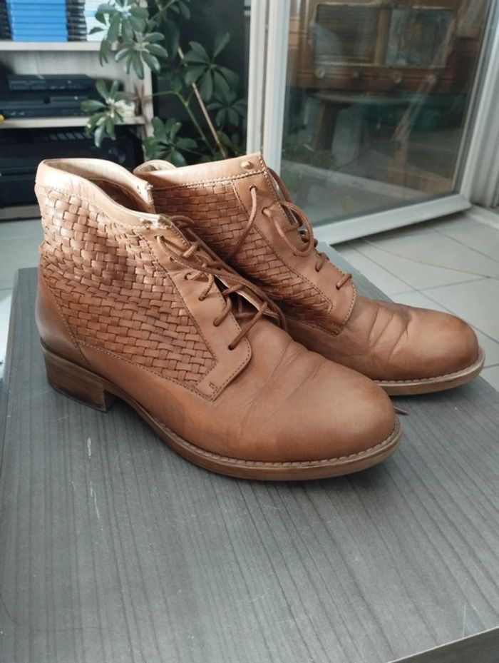 Bottines marron