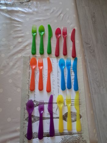 Couverts plastique x 18