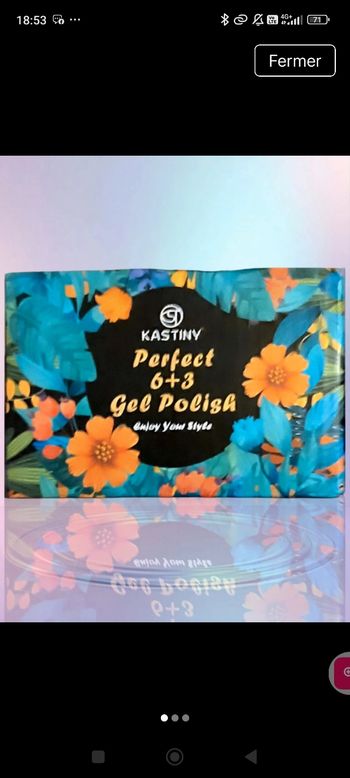 KASTINY 6 vernis + 3 top coat 