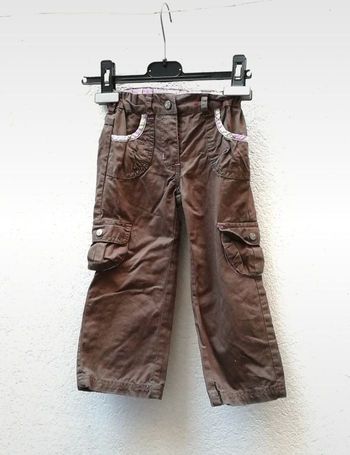 Pantalon marron/gris 24 mois Kimbaloo