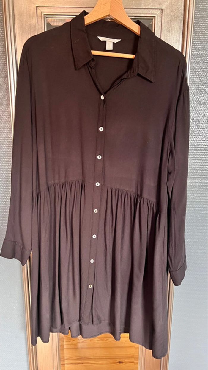 Tunique chemise femme noire H&M taille 40
