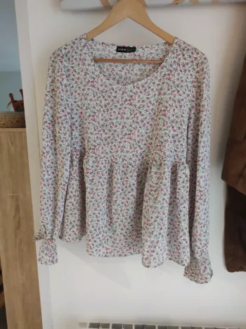 Blouse Shein (blanc), M / 38 / 10