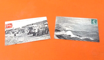 2 Cartes postales anciennes Luc-sur-Mer (Calvados)