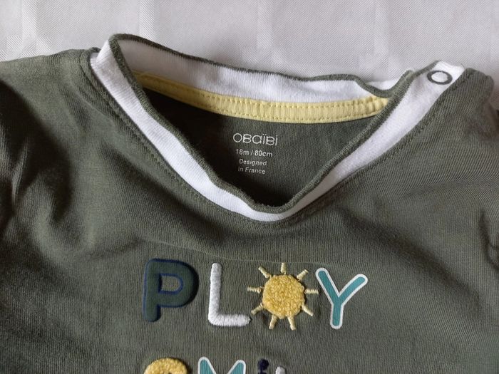 Tee-shirt manches longues bébé garçon 18 mois Obaïbi - photo numéro 3