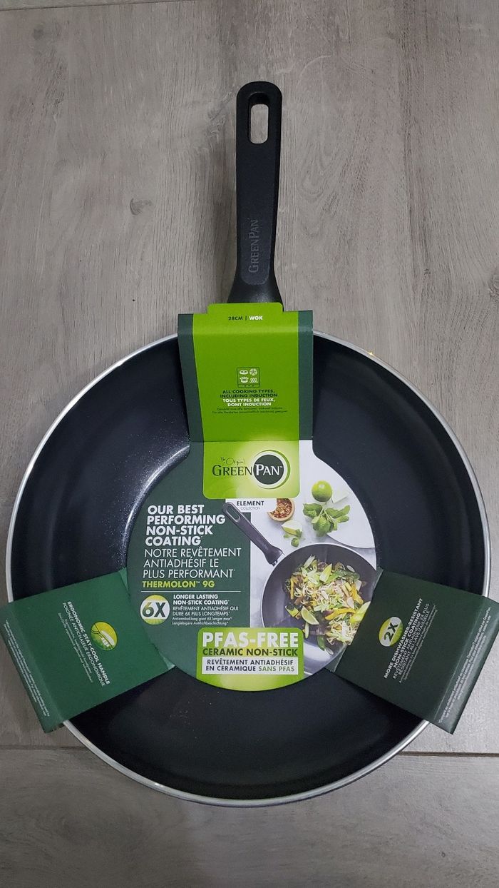 Wok 28cm Green Pan tout Feux et Induction.