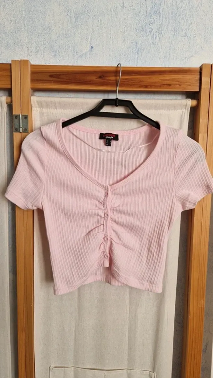 Top / Crop Top rose