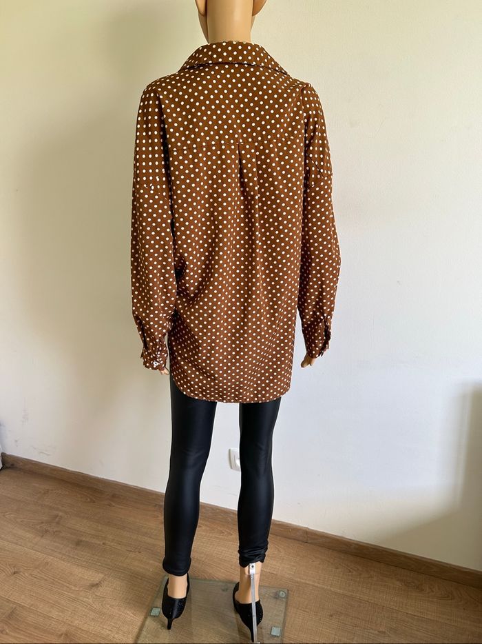 Chemise à pois à manches longues Shein taille L jamais portée - photo numéro 6