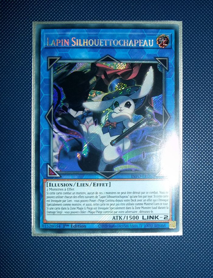 Yu-Gi-Oh ! Lot Lapin silhouettochapeau Secret Rare - INFO-FR052 1ère Édition - photo numéro 4