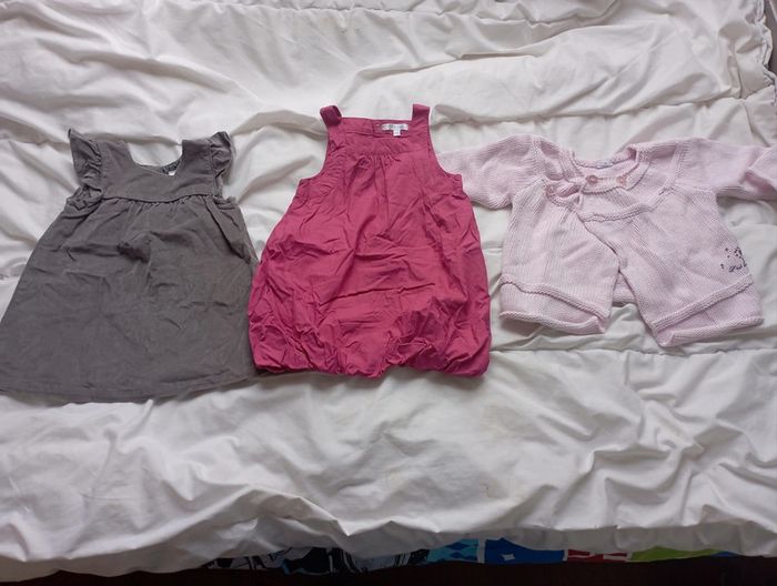 Lot 3 pièces vêtements automne hiver 18 mois fille marques diverses neuf