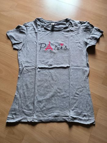 T-shirt Paris gris taille xl