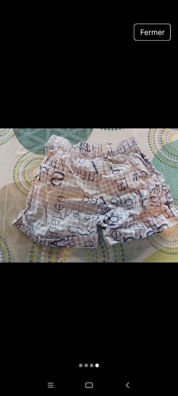 Short 28 mois garçon Gémo TBE