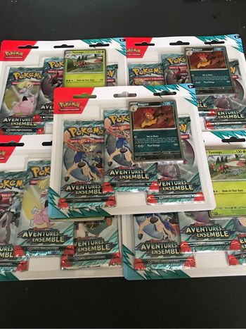 Pokemon lot de 5 tripack ev9
