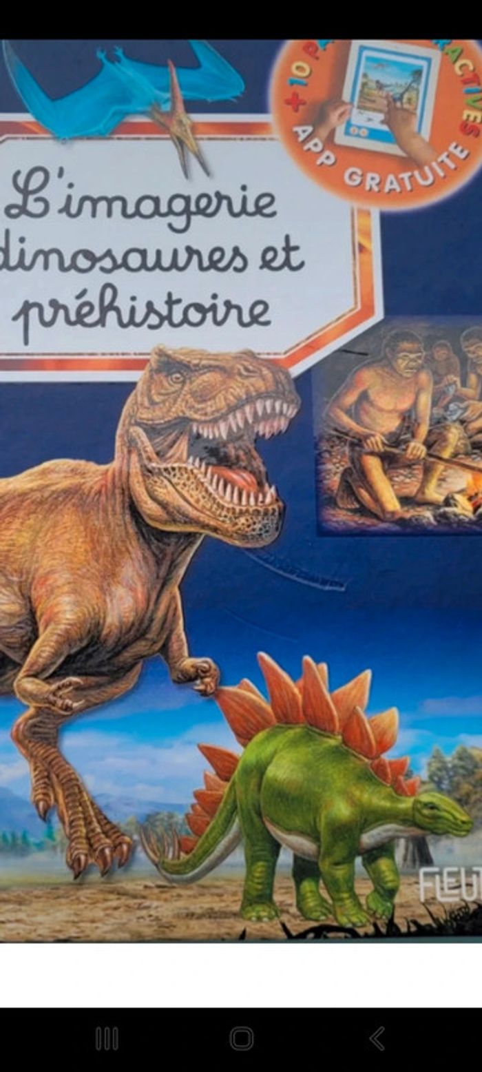 Livre L'Imagerie Dinosaures et Préhistoire avec 10 pages interactives (49) - photo numéro 6