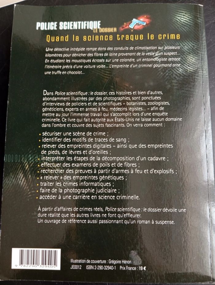 Livre police scientifique quand la science traque le crime - photo numéro 2