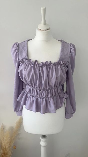 Blouse Crop top Lila MNG S comme neuve
