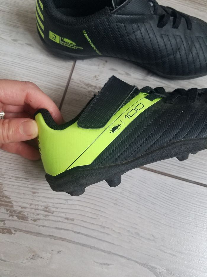 Chaussures de football noir Kipsta t 29 tbe - photo numéro 4