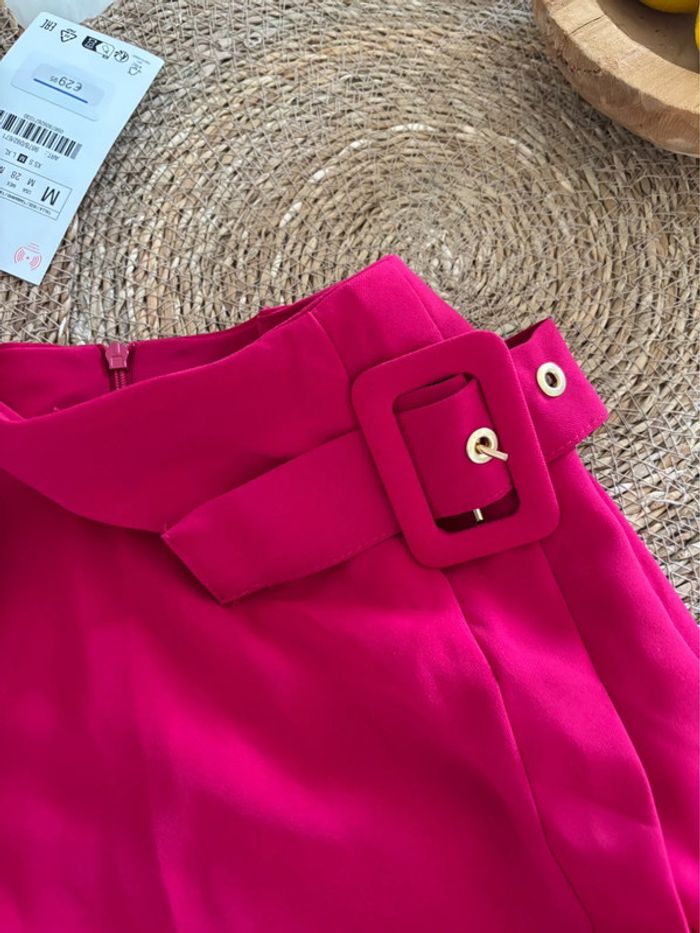 Jupe fuchsia Zara taille M plissée - photo numéro 4
