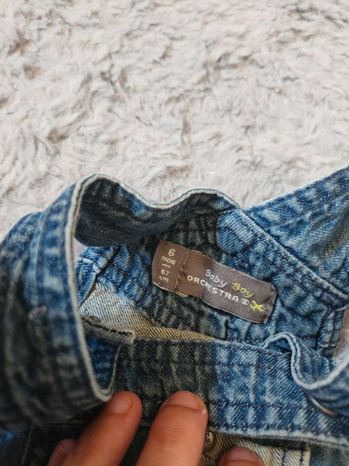 Salopette en jean taille 6 mois - photo numéro 5