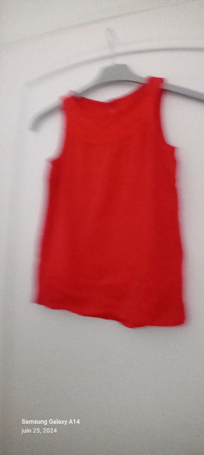 Tunique débardeur avec broderies rouge fille 10 ans vert baudet - photo numéro 12