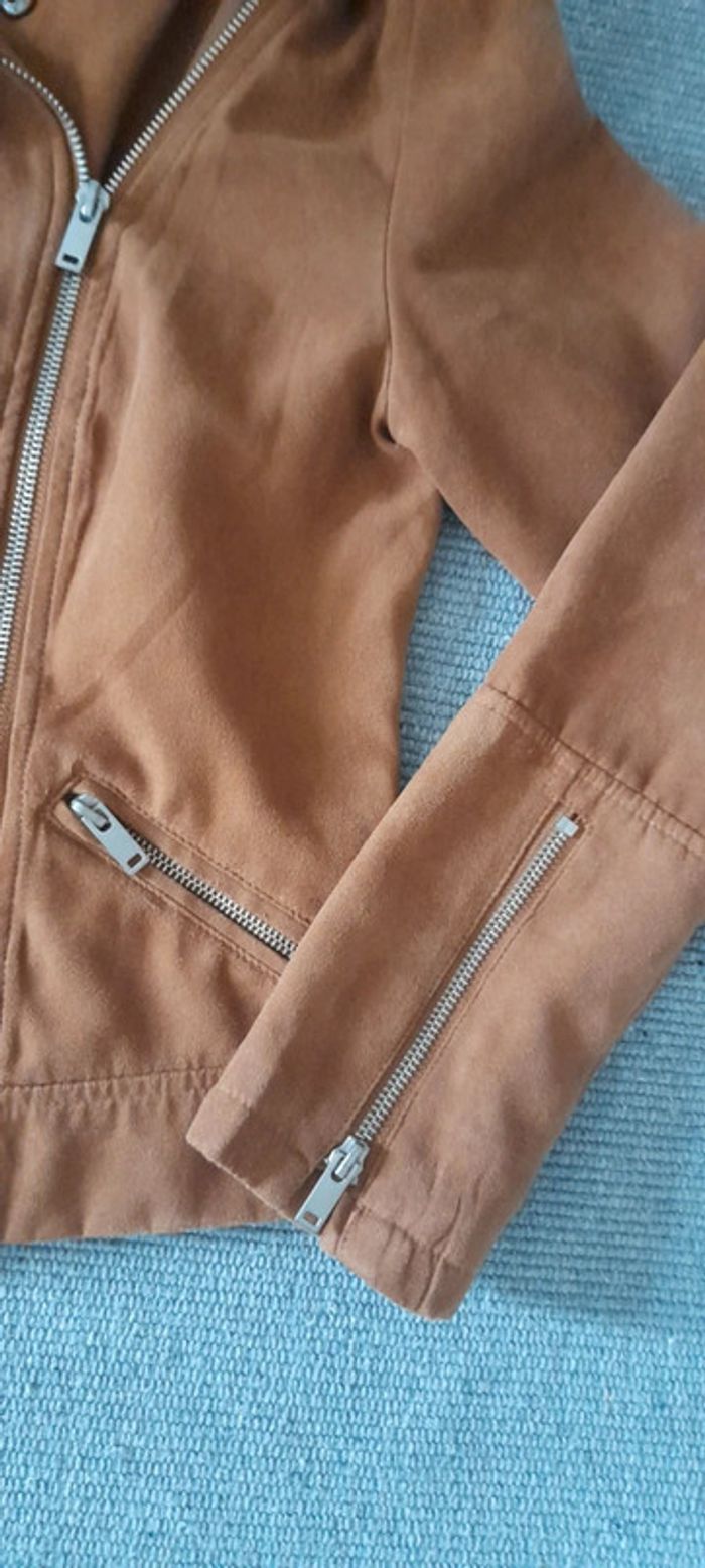 Veste blazer en suédine - photo numéro 3